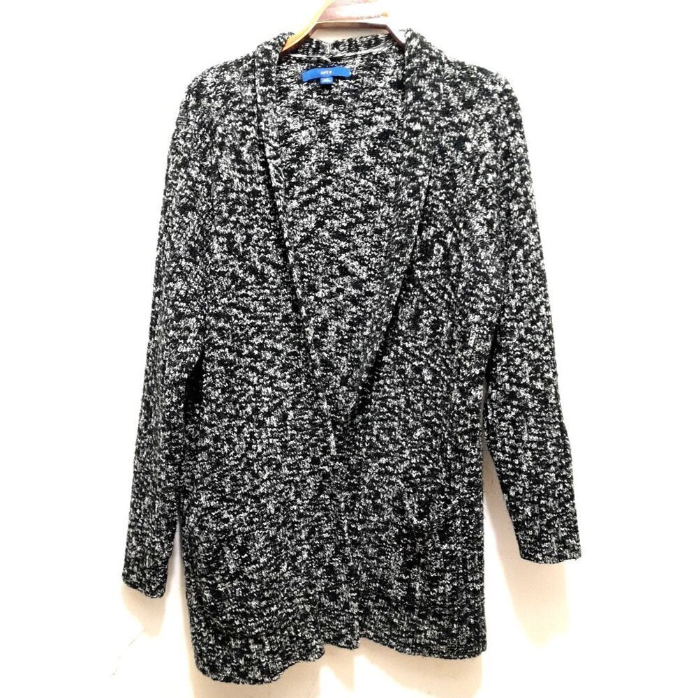 Womens Size XXL Heavyweight Chunky Comfy Marled Open Cardigan Pockets Size XXL